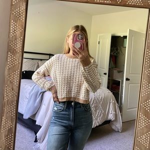 Knit cropped sweater